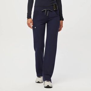 Figs Navy Straight Leg Pants